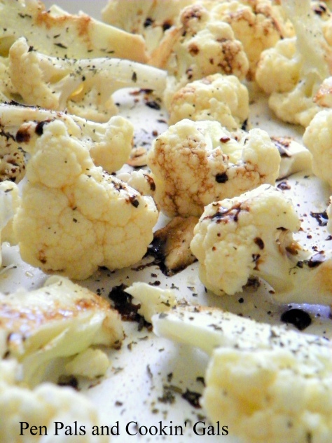 Dilly Mahi Mahi, Zucchini, and Roasted Balsamic Cauliflower :: Pen Pals and Cookin' Gals